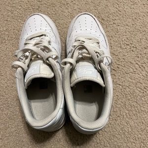 White and Grey Nike air forces